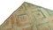 Tappeto Oushak Kilim vintage con disegno geometrico marrone chiaro, crema e verde chiaro, Immagine 7