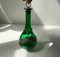 Art Nouveau Green Decanter in Glass and Pewter from Holmegaard, 1920s 2
