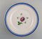 Antike Teller aus handbemaltem Porzellan mit Blumen von Royal Copenhagen, 6er Set 3