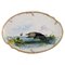 Large Serving Dish in Porcelain with Hand-Painted Fish from Pirkenhammer 1