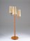 Swedish Modern Floor Lamp in Brass and Leather 2