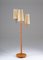 Swedish Modern Floor Lamp in Brass and Leather, Image 2