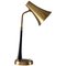 Mid-Century Scandinavian Desk Lamp in Brass from Asea, Image 1