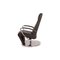 Grauer Leder Lounge Stuhl von Willi Schillig 11
