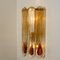 Amber Teardrop Wall Lights from Av Mazzega, 1970s, Set of 2 15