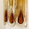 Amber Teardrop Wall Lights from Av Mazzega, 1970s, Set of 2, Image 8