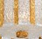Plato de ducha tambor bañado en oro y vidrio esmerilado de JT Kalmar, Austria, años 60, Imagen 7