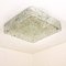 Square Textured Glass Flush Mount Ceiling Lamp by J.T. Kalmar 4