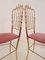 Italian Large Chiavari Brass Chairs with Pink Velvet Upholstery, Set of 2 7