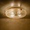 Thick Large Handmade Glass & Brass Flush Mount or Wall Light from Hille, 1960s 15