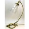 Art Deco Messing & Glas Tischlampe, 1910er 3