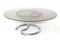 Vintage Curved Chromed Glass Coffee Table 3