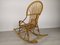 Vintage Rocking Chair in Rattan, Image 3