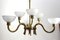 Vintage Austrian Chandelier by Hugo Gorge for Eduard Schmelz, 1930s, Image 4