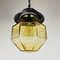 Mid-Century Glass & Metal Pendant Lamp from ISMOS, Italy, 1980s 6