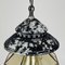 Mid-Century Glass & Metal Pendant Lamp from ISMOS, Italy, 1980s 7