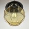 Mid-Century Glass & Metal Pendant Lamp from ISMOS, Italy, 1980s 8