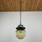 Mid-Century Glass & Metal Pendant Lamp from ISMOS, Italy, 1980s 9