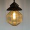 Mid-Century Glass & Metal Pendant Lamp from ISMOS, Italy, 1980s 3
