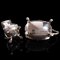 Vintage English Silver-Plated Mustard Pot & Pepperette, Mid-20th Century, Set of 2 12