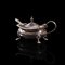 Vintage English Silver-Plated Mustard Pot & Pepperette, Mid-20th Century, Set of 2 4