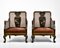 Decorative Chinoiserie Style Japanned & Gilded Bergere Armchairs, 1920s, Set of 2, Image 2