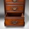 Antique Victorian English Clerk's Pedestal Desk in Walnut, 1880s, Image 10