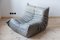 Vintage Elephant Grey Leather Togo Lounge Chair by Michel Ducaroy for Ligne Roset 7