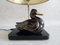 Duck Table Lamp in Black & Gold Ceramic, 1970s 6