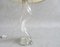 Lampada da tavolo in vetro con paralume beige pieghettato, Francia, Immagine 6