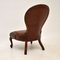 Antique Victorian Style Leather Spoon-Back Chair 8