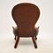 Antique Victorian Style Leather Spoon-Back Chair 9