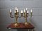 Candelabros de 5 brazos grandes de latón, años 50. Juego de 2, Imagen 3