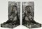 Art Deco or Egyptian Revival Bronze Sphinx Bookends by C. Charles, 1930s, Set of 2 4