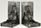 Art Deco or Egyptian Revival Bronze Sphinx Bookends by C. Charles, 1930s, Set of 2, Image 4
