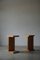 Tables de Chevet Scandinaves Brutalistes en Pin Massif, 1970s, Set de 2 10