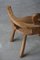 Vintage Swedish Sculptural Heart Chair in Solid Oak, Early 20th Century 7