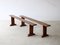 Cherry Wood Benches, Set of 2, Image 1