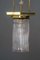Lampe à Suspension Hexagonale Art Déco avec Abat-Jour Original en Verre, 1920s 19