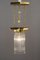 Lampe à Suspension Hexagonale Art Déco avec Abat-Jour Original en Verre, 1920s 14