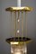 Hexagonal Art Deco Pendant Lamp with Original Glass Shade, 1920s, Image 10