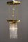 Hexagonal Art Deco Pendant Lamp with Original Glass Shade, 1920s, Image 11