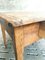 Antique French Kitchen Table in Oak with Drawer, Image 3