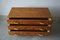 Modernist Scandinavian Chest of Drawers in Oregon Pine and Patinated Leather, 1970s, Image 9