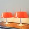 Danish Orange & Chrome Table Lamps by Frank J Bentler for Bentler, Denmark, 1970s, Set of 2, Image 4