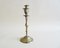 Antique Style Three-Armed Brass Candle Holder, Image 6