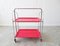 Red Dinette Foldable Trolley, Germany, 1960s 2