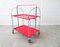 Red Dinette Foldable Trolley, Germany, 1960s 6