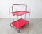 Carrello pieghevole Dinette rosso, Germania, anni '60, Immagine 1