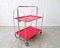 Red Dinette Foldable Trolley, Germany, 1960s 1
